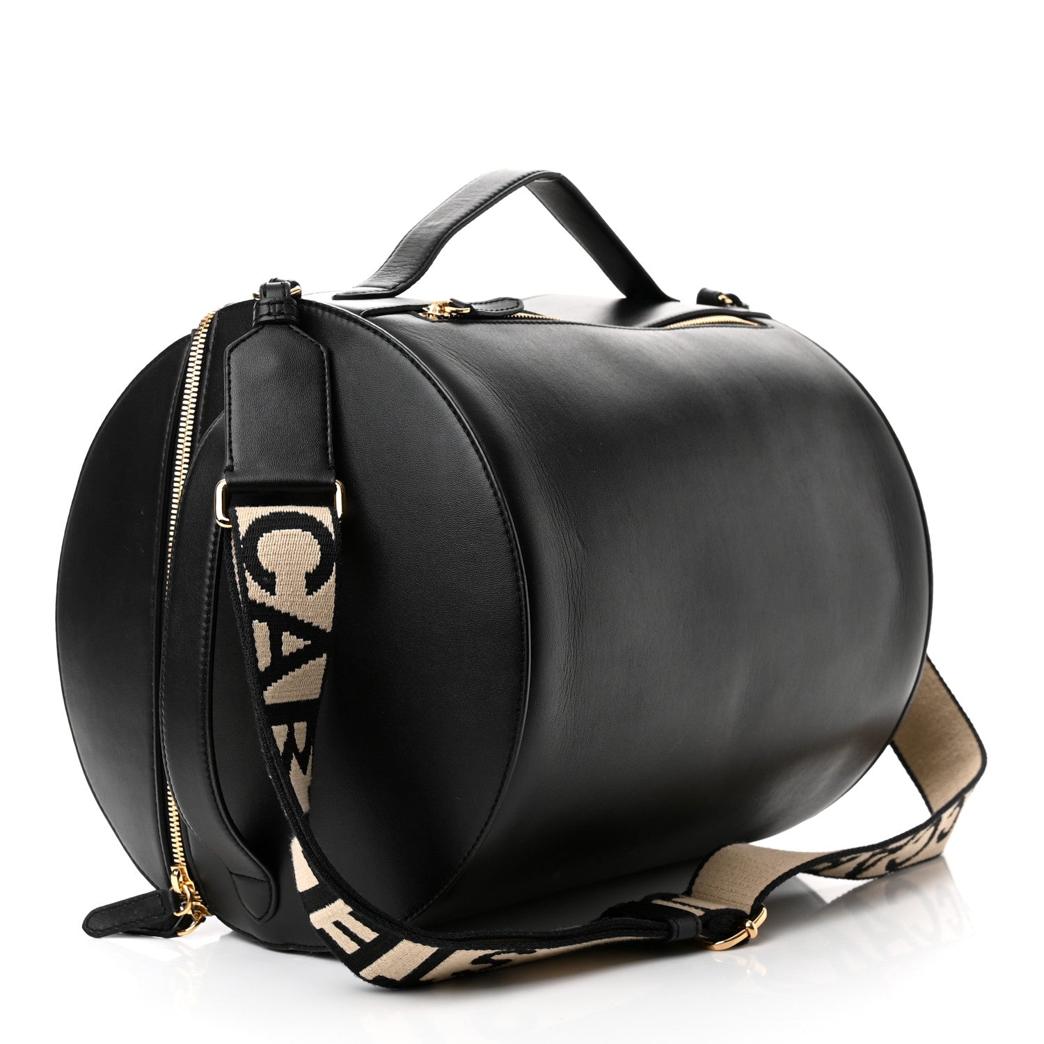 Stella McCartney Eco Alter Nappa Perforated Logo Shoulder Bag Black 3 of 10