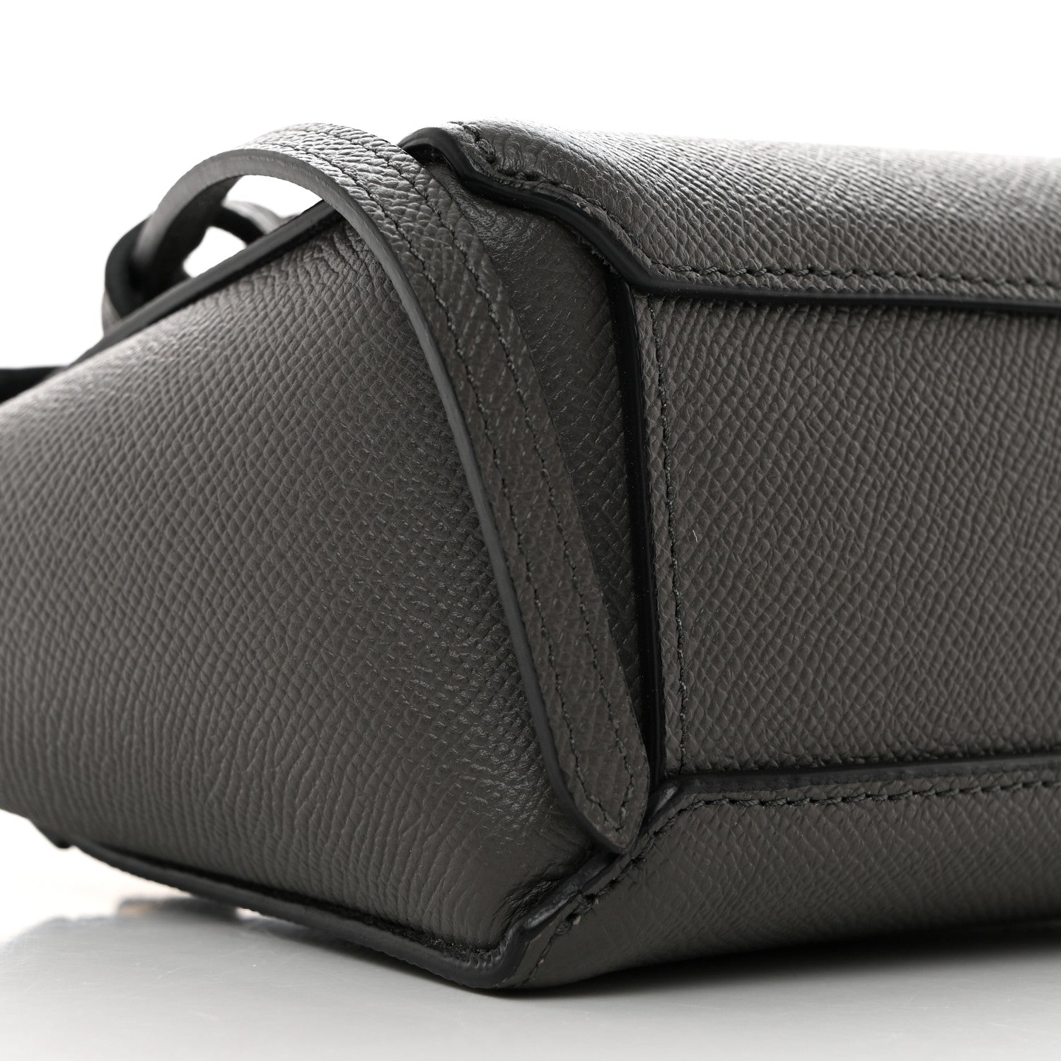 Celine Grained Calfskin Pico Belt Bag Grey 8 of 9