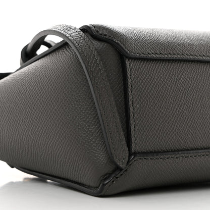 Celine Grained Calfskin Pico Belt Bag Grey 8 of 9
