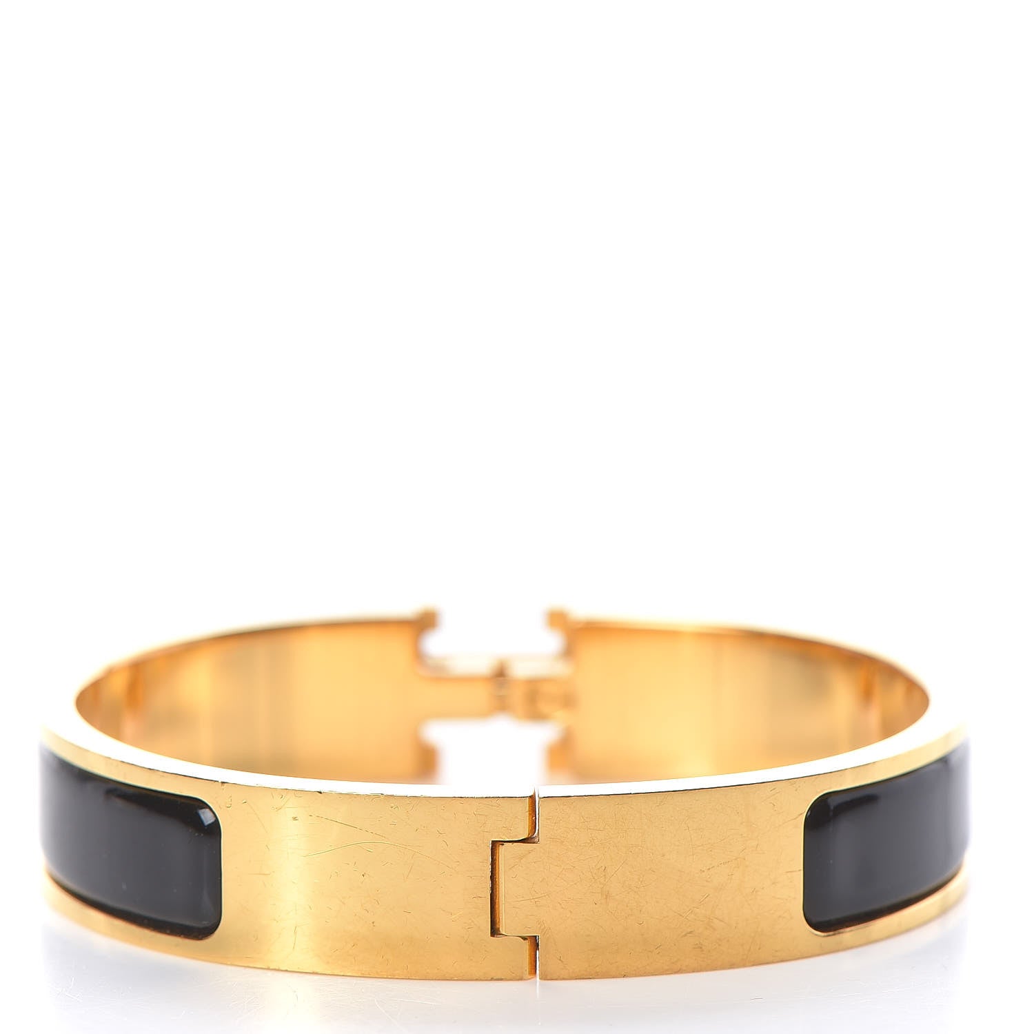 Hermes Enamel Narrow Clic Clac H Bracelet PM Black 3 of 6