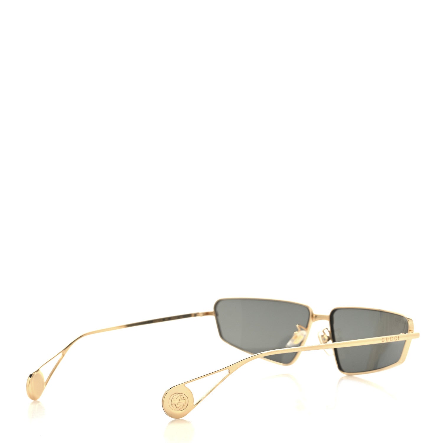 Gucci Metal Cat Eye Sunglasses GG0537S Gold 4 of 7