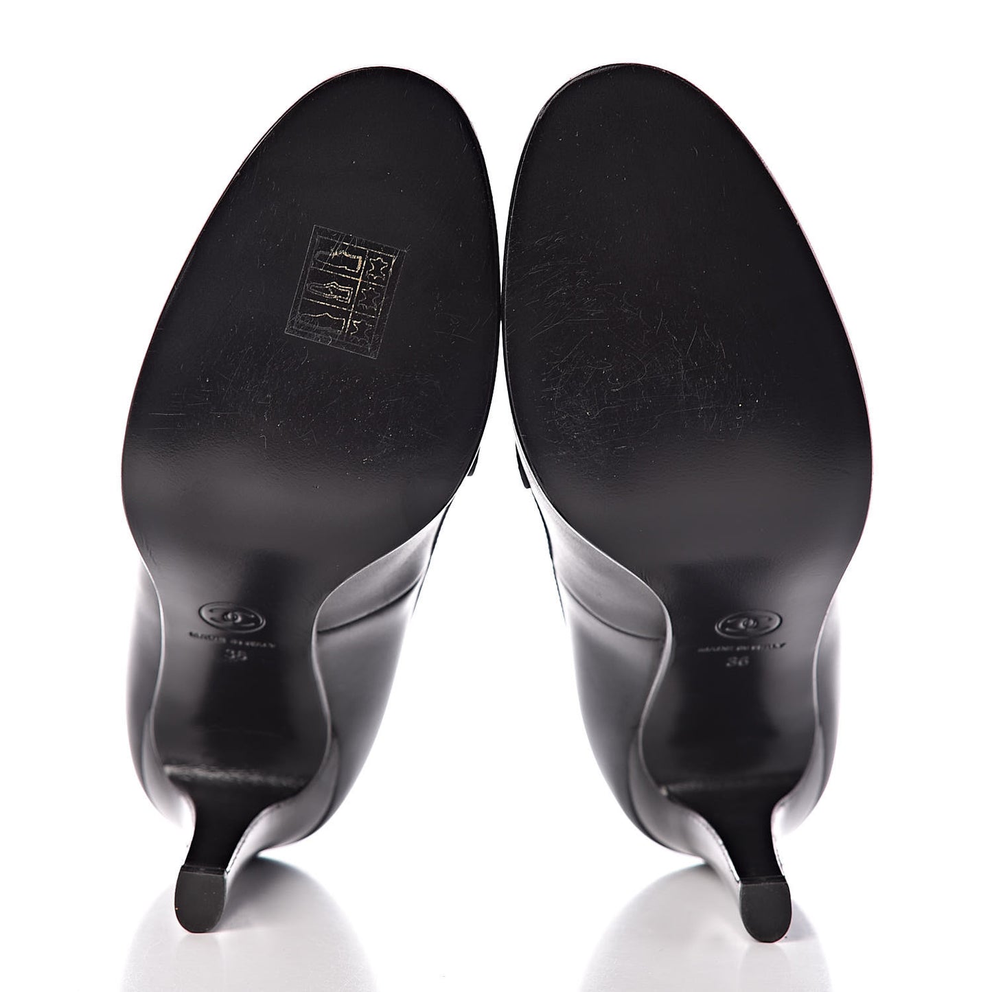 Calfskin Buckle Pumps 36 Black
