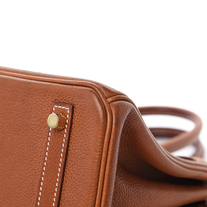 Hermes Natural Barenia Faubourg Birkin 30 Fauve 29 of 34