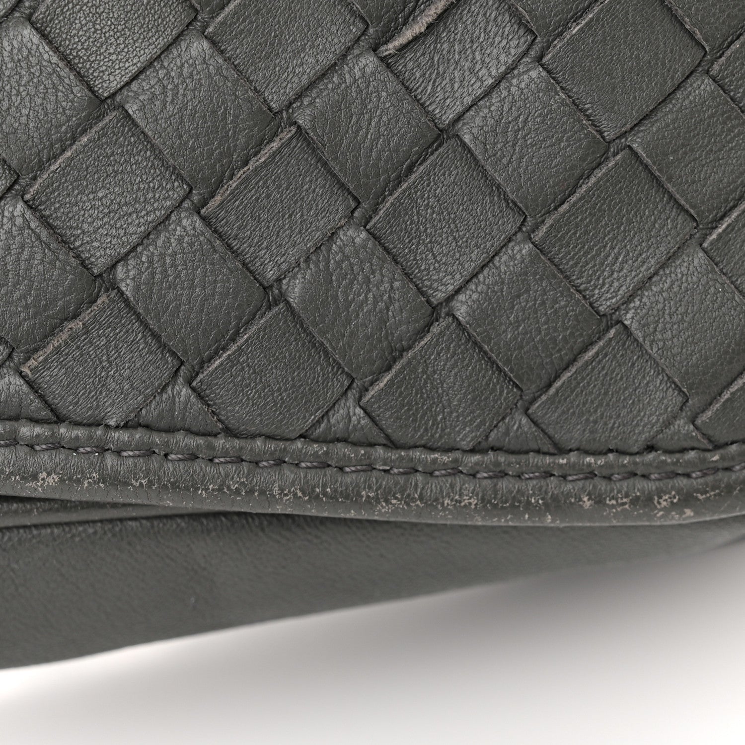 Bottega Veneta Nappa Intrecciato Mini Flap Crossbody Light Grey 13 of 17