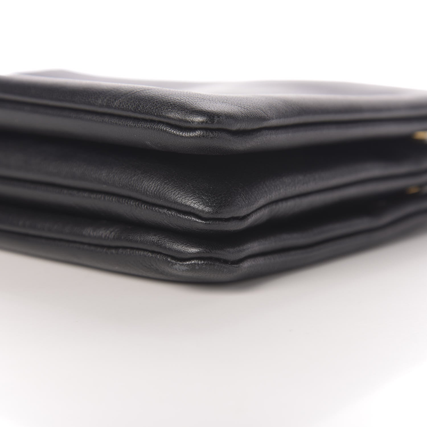 Celine Lambskin Small Trio Crossbody Bag Black 9 of 10