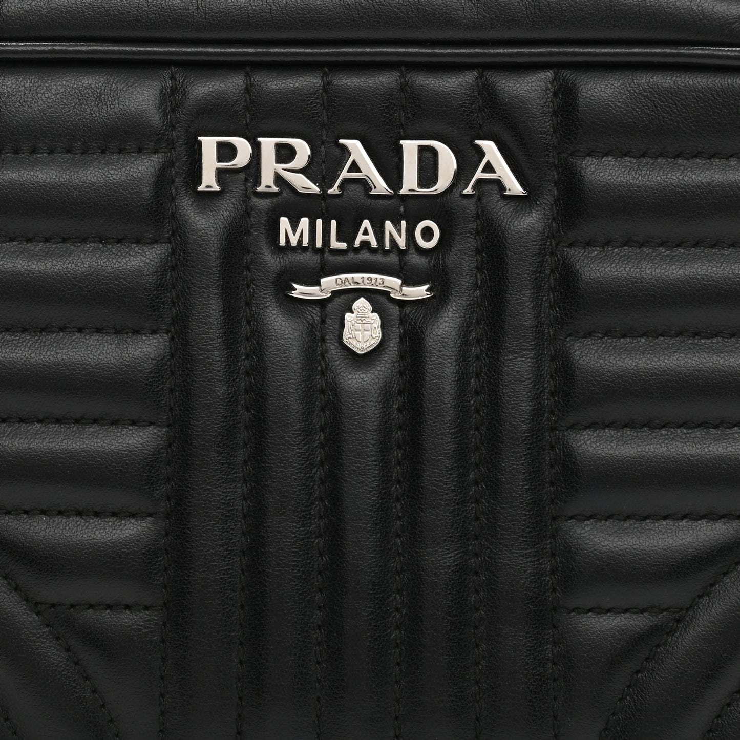 Soft Calfskin Diagramme Camera Bag Black