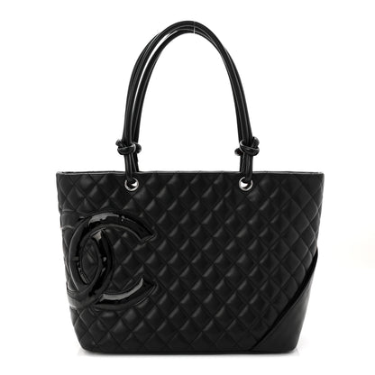 Chanel Calfskin Quilted Large Cambon Tote Black 1 of 10