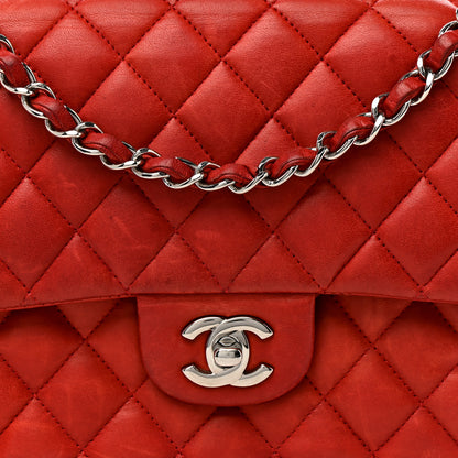 Chanel Lambskin Quilted Medium Double Flap Red 8 of 23