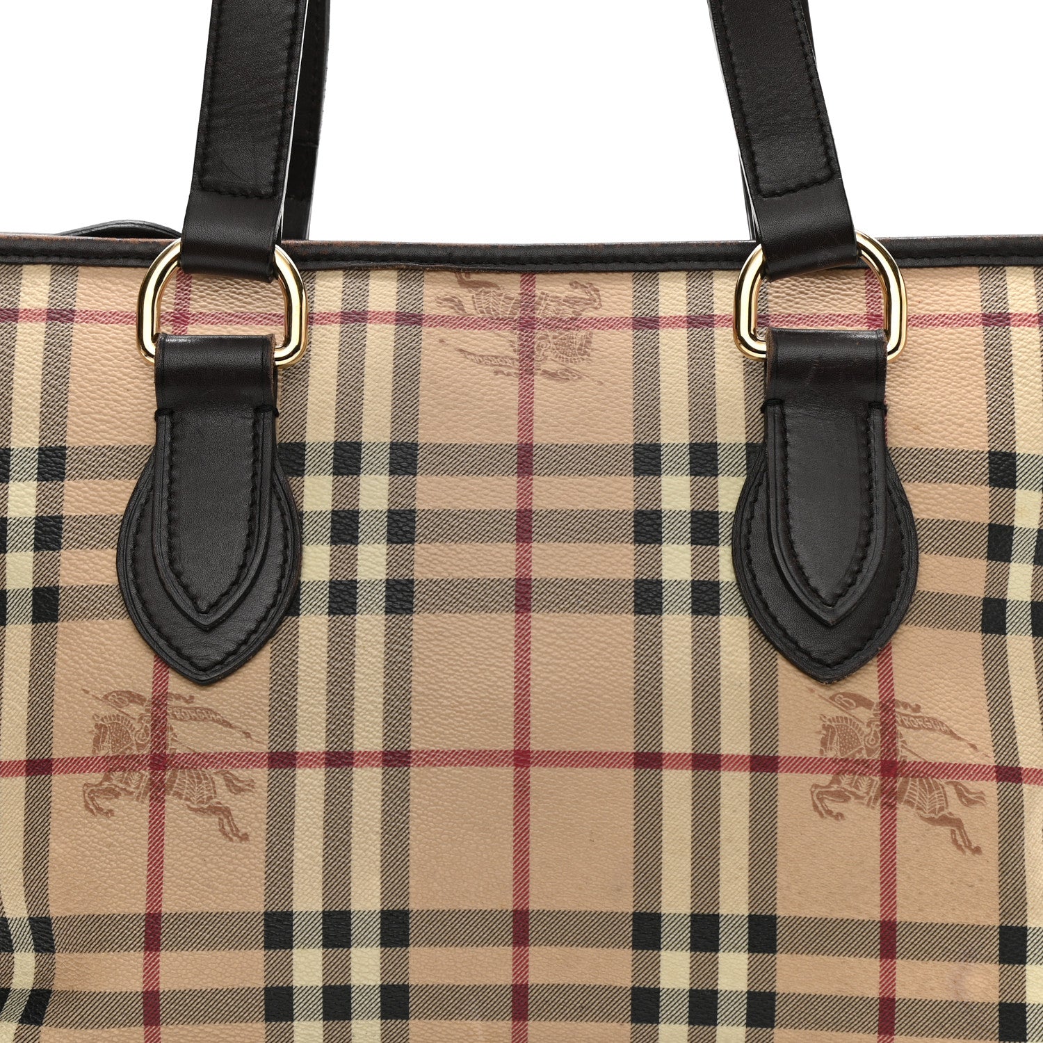 Burberry Haymarket Check Medium Regent Tote Chocolate 7 of 15