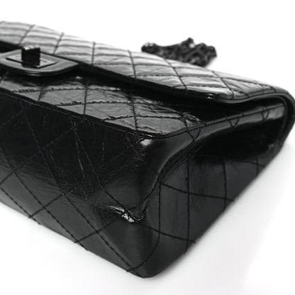 Chanel Glazed Calfskin Quilted 2.55 Reissue 226 Flap So Black 9 of 9