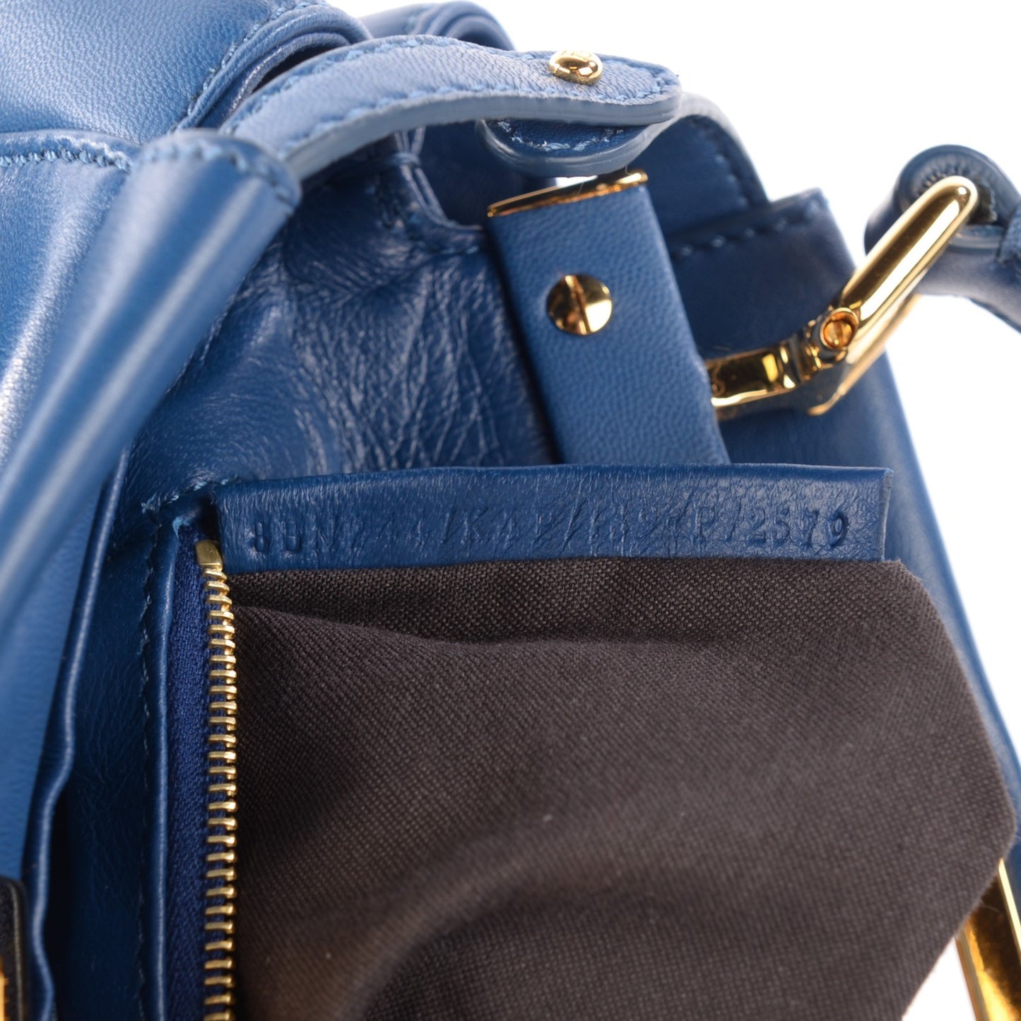Nappa Mini Peekaboo Iconic Satchel Iris