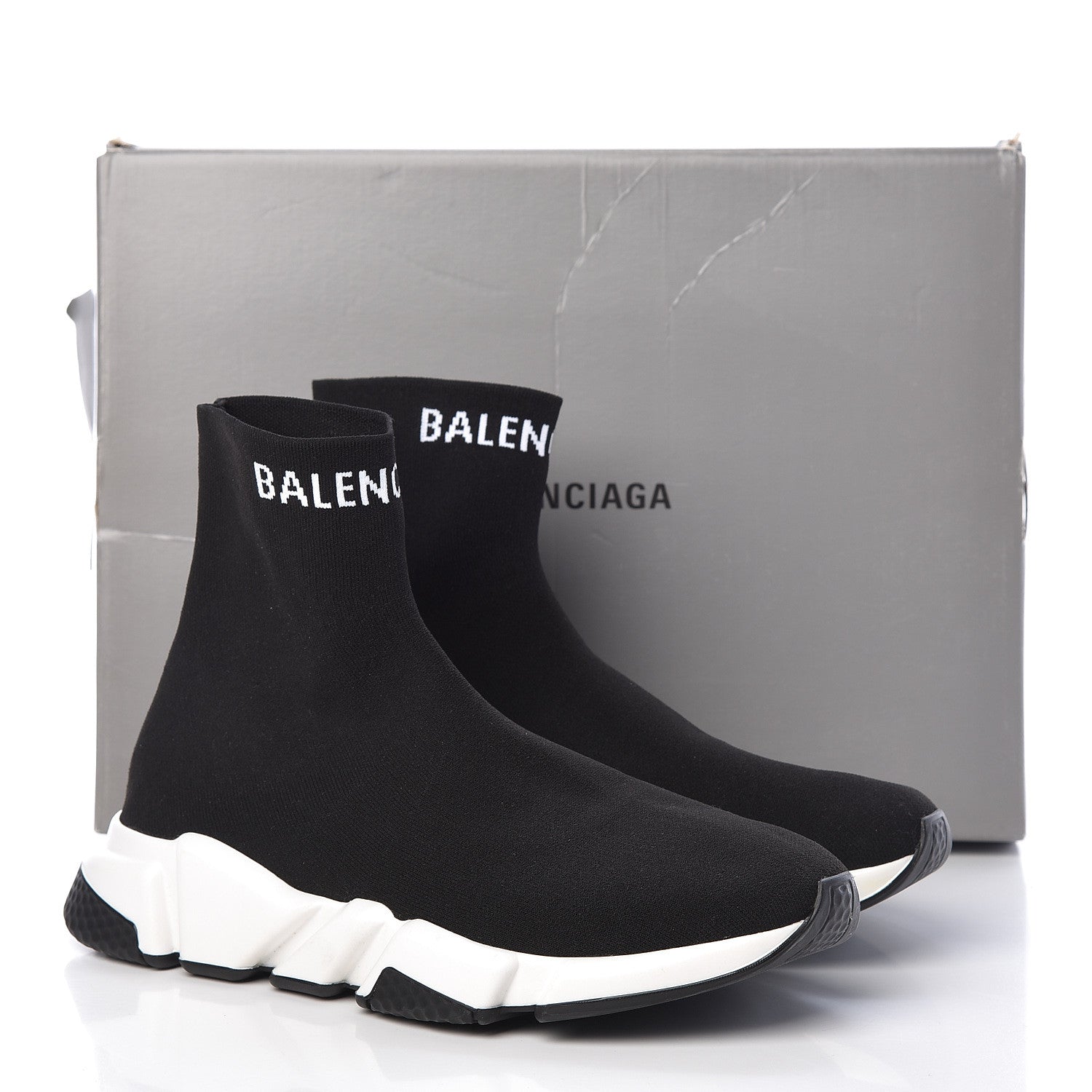 Balenciaga Neoprene Knit Mens Hi Speed Sneakers 42 Black 9 of 9