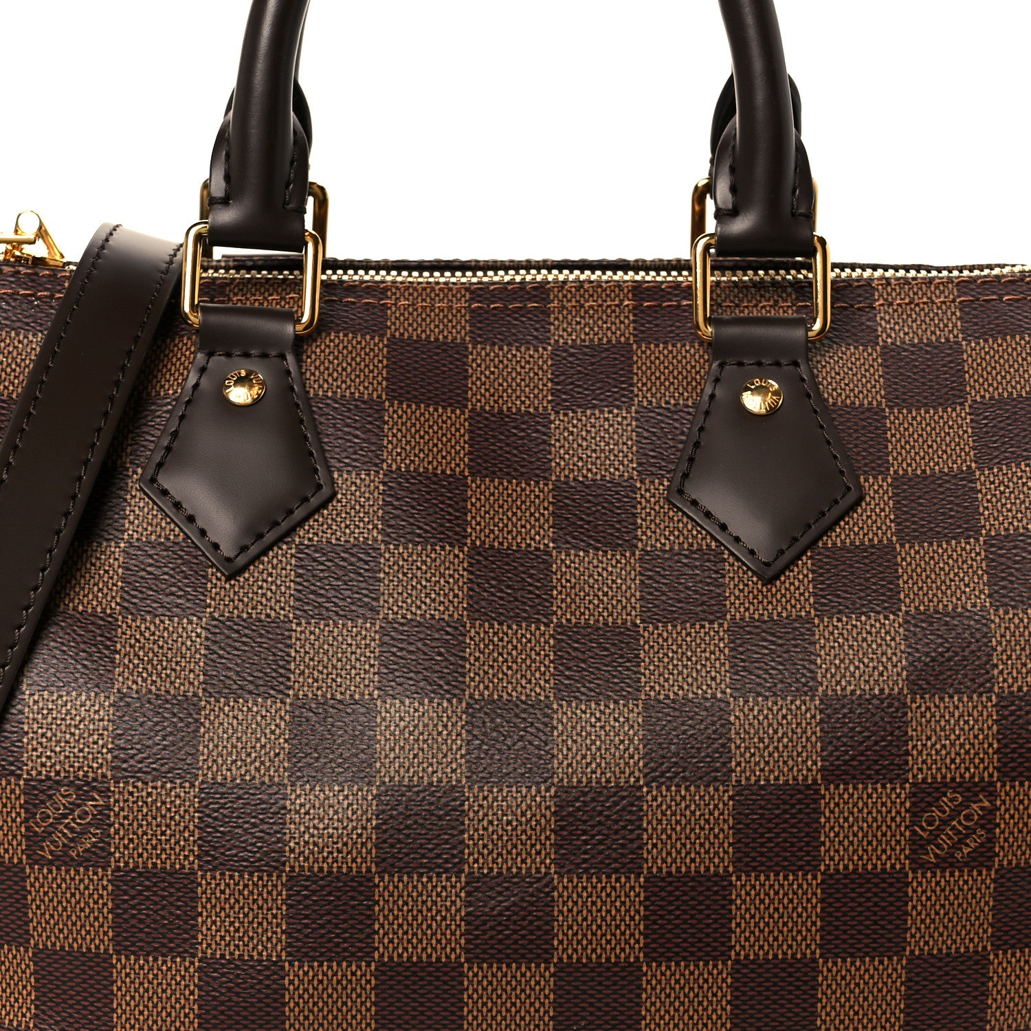 Louis Vuitton Damier Ebene Speedy Bandouliere 25 9 of 12