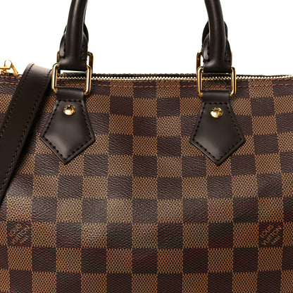 Louis Vuitton Damier Ebene Speedy Bandouliere 25 9 of 12