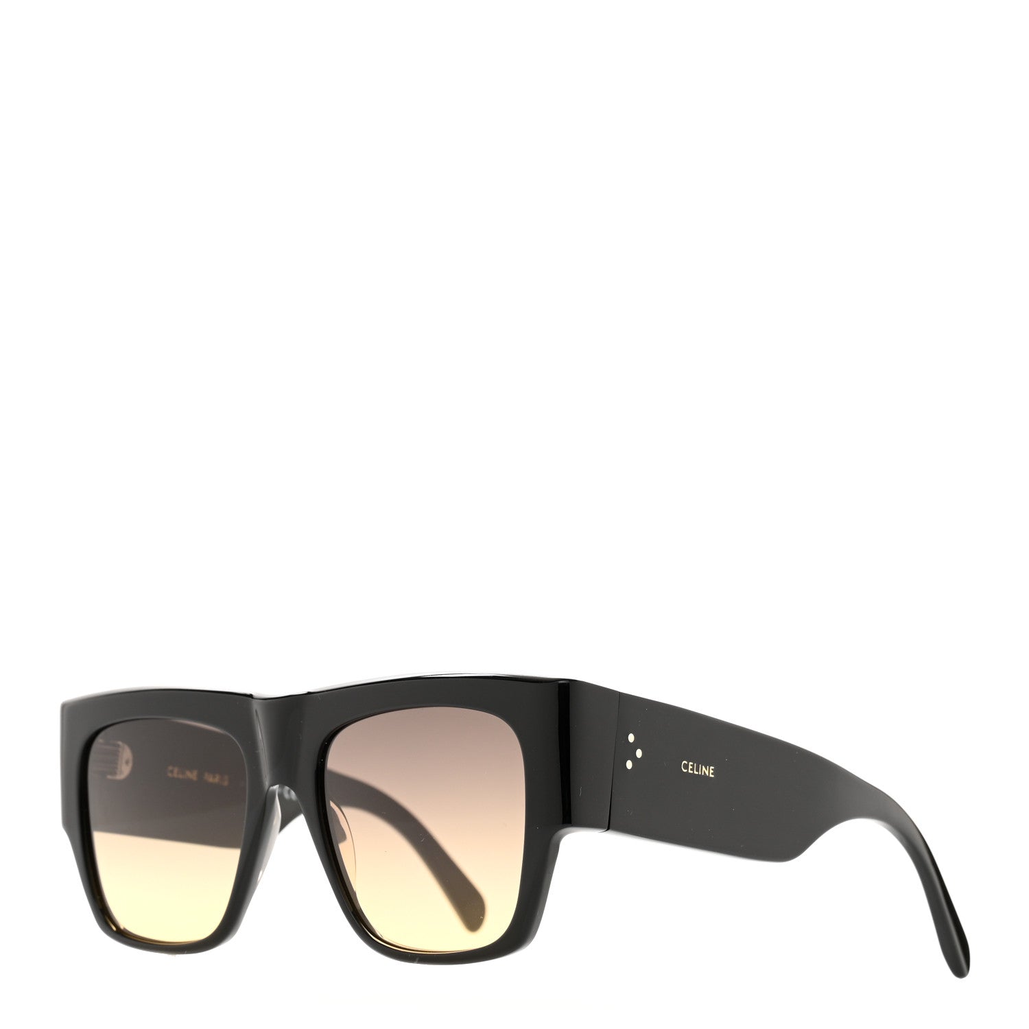 Celine Acetate Rectangular Sunglasses CL4056IN Black 1 of 7