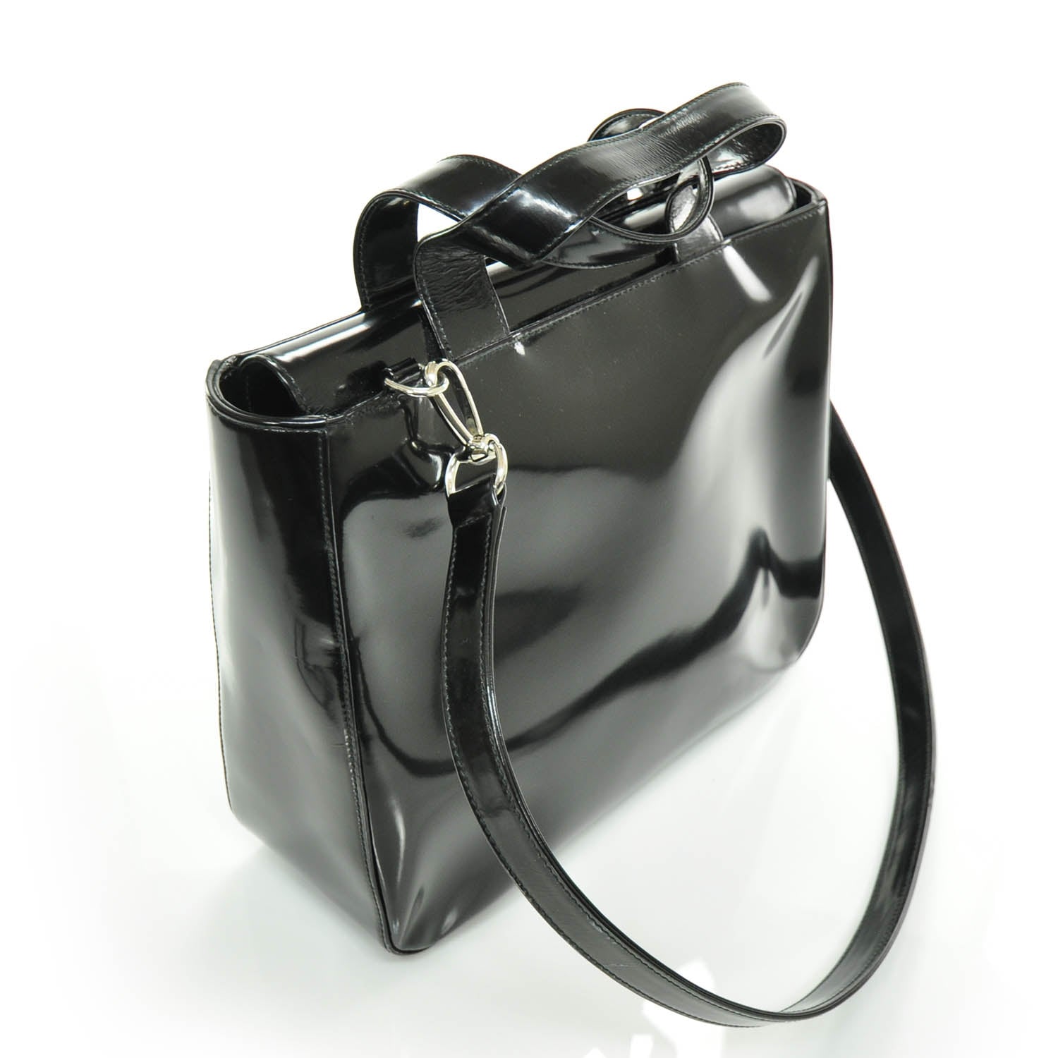 Gucci Patent GG Bag Black 3 of 8