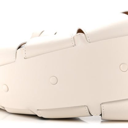 Bottega Veneta French Calfskin Shell Bag White Frost 8 of 10