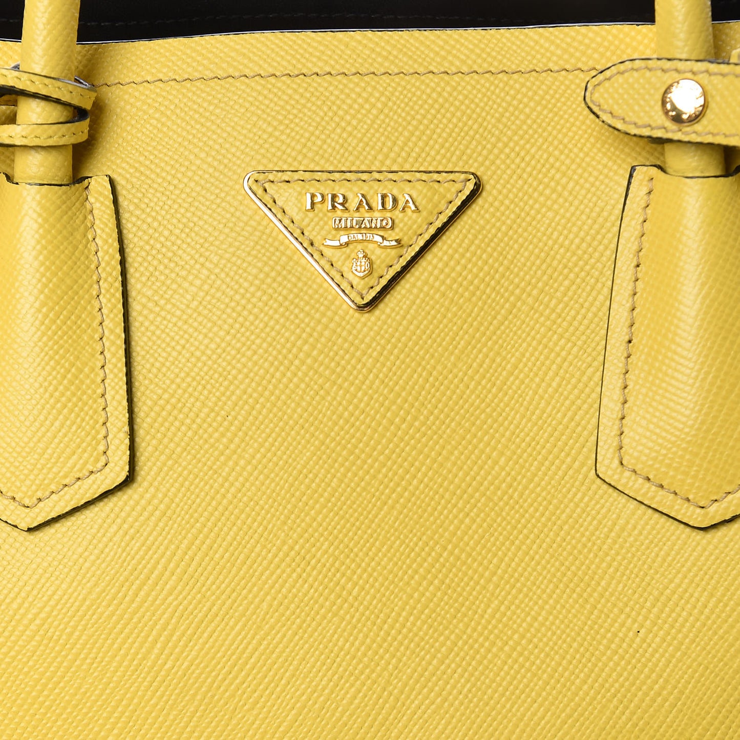 Saffiano Cuir Large Double Bag Soleil