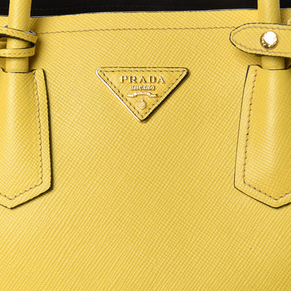 Prada Saffiano Cuir Large Double Bag Soleil 9 of 13