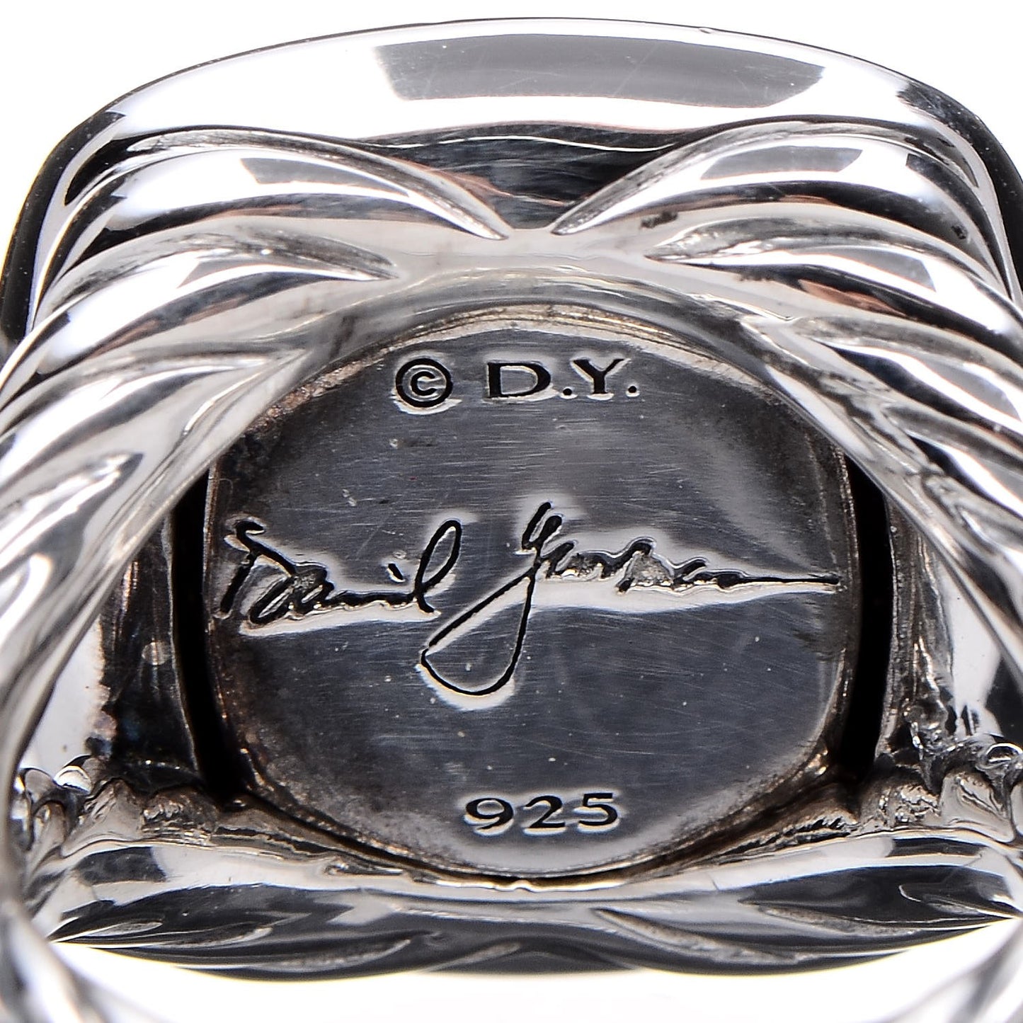 Sterling Silver Diamond Black Orchid 14mm Albion Ring 52 6