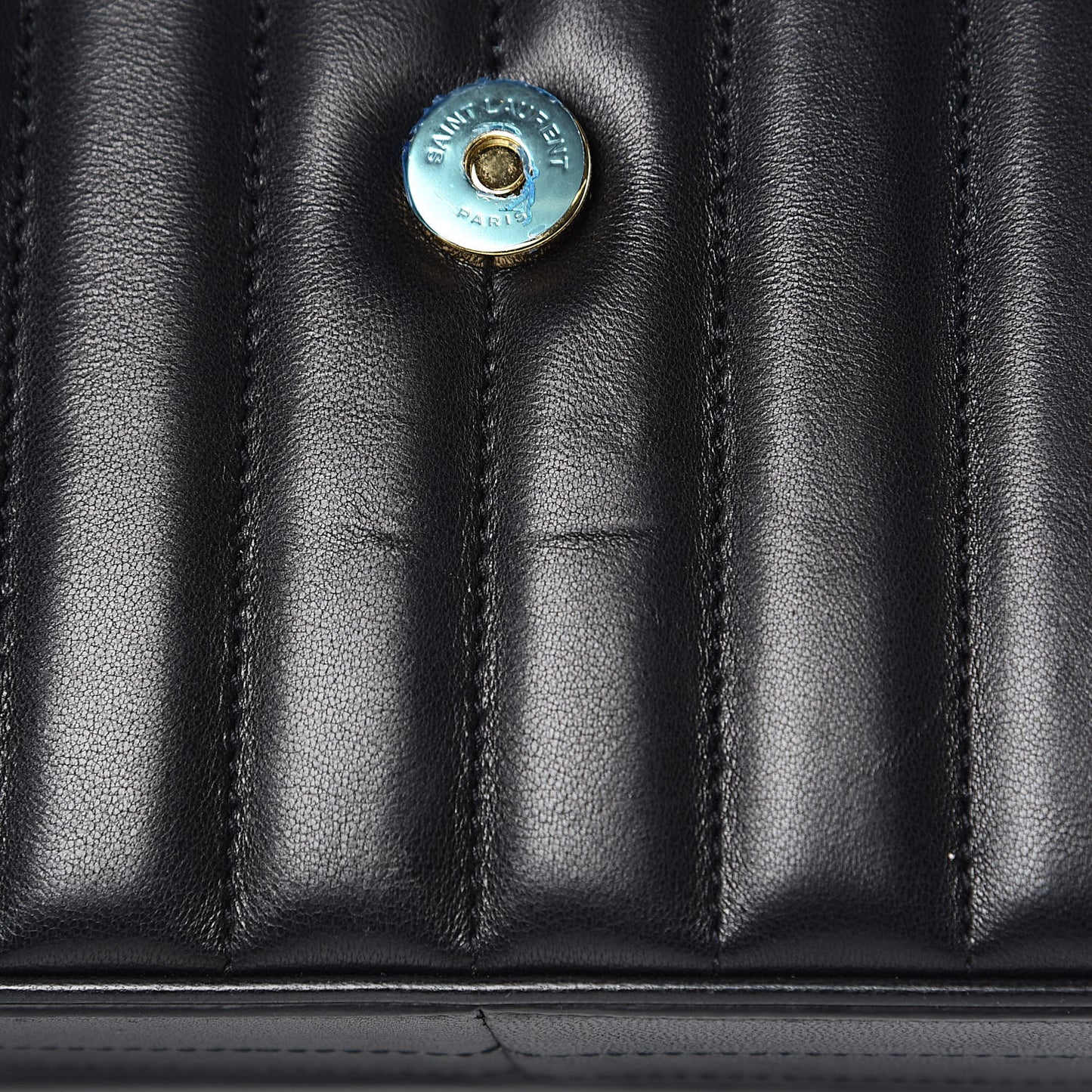 Lambskin Matelasse Monogram Medium Vicky Chain Bag Black
