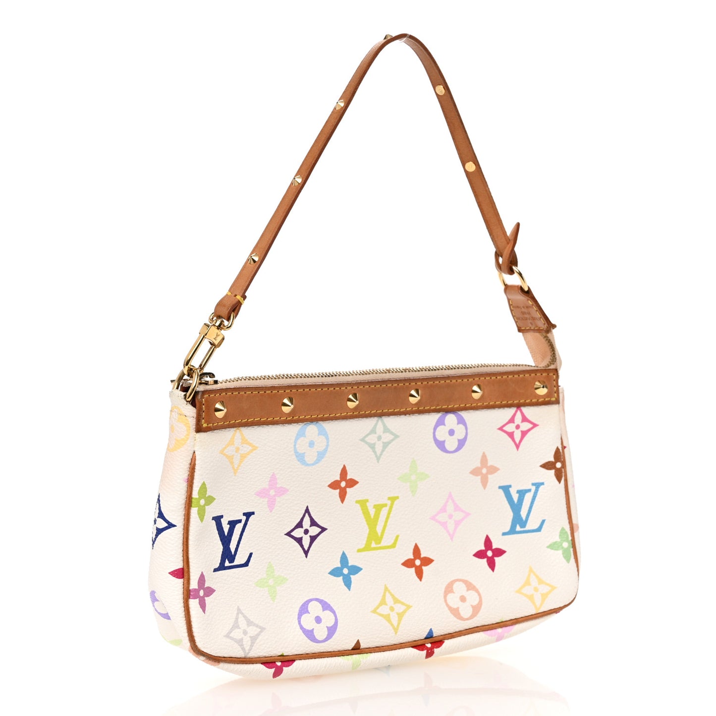 Monogram Multicolor Pochette Accessories White