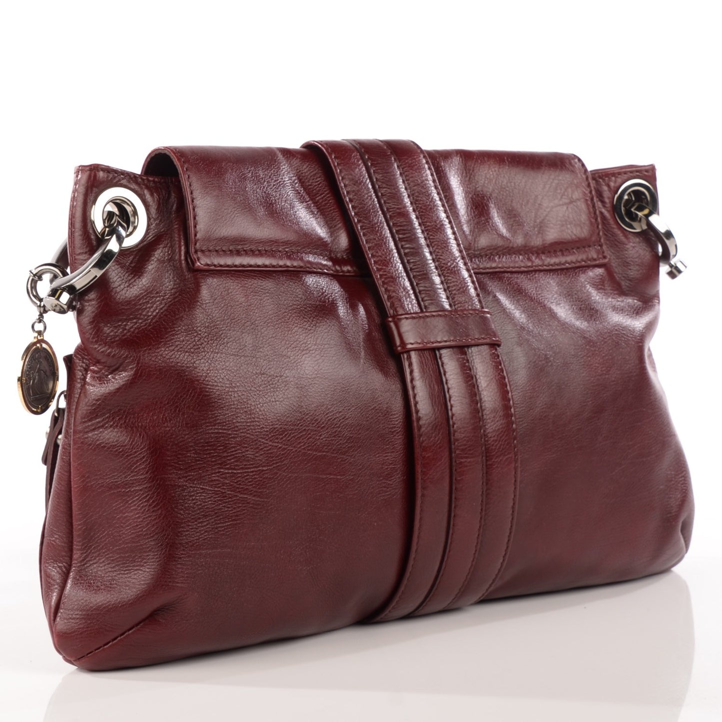 Large Shoulder Bag Plum
