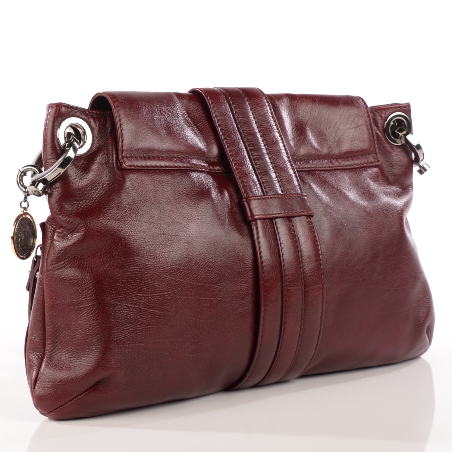 Lanvin Large Shoulder Bag Plum 3 of 6
