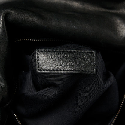 Saint Laurent Cotton Bandana Monogram Medium Niki Chain Satchel Black White 8 of 15