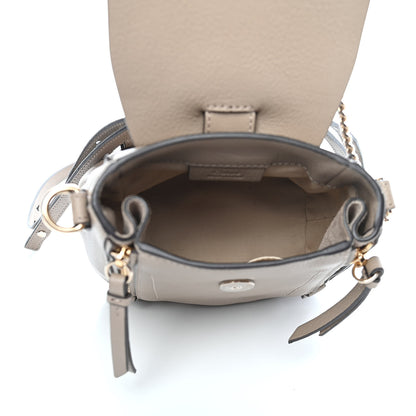 Chloe Suede Calfskin Mini Faye Backpack Motty Grey 4 of 8