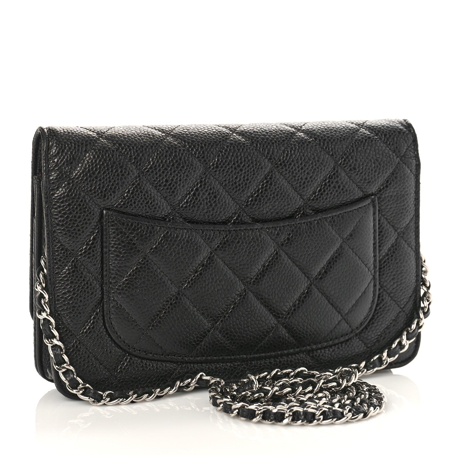 Chanel Caviar Quilted Wallet on Chain WOC Black 3 of 9
