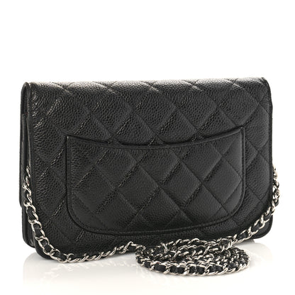 Chanel Caviar Quilted Wallet on Chain WOC Black 3 of 9