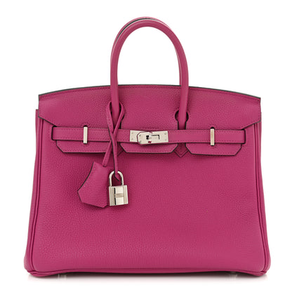 Hermes Togo Birkin 25 Rose Pourpre 1 of 11