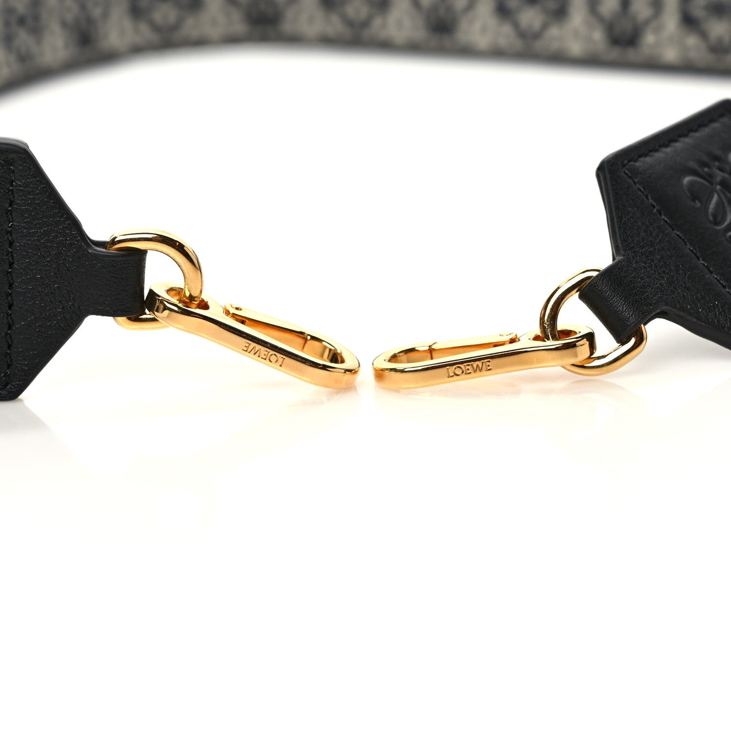 Loewe Calfskin Jacquard Anagram Strap Navy Black 3 of 4