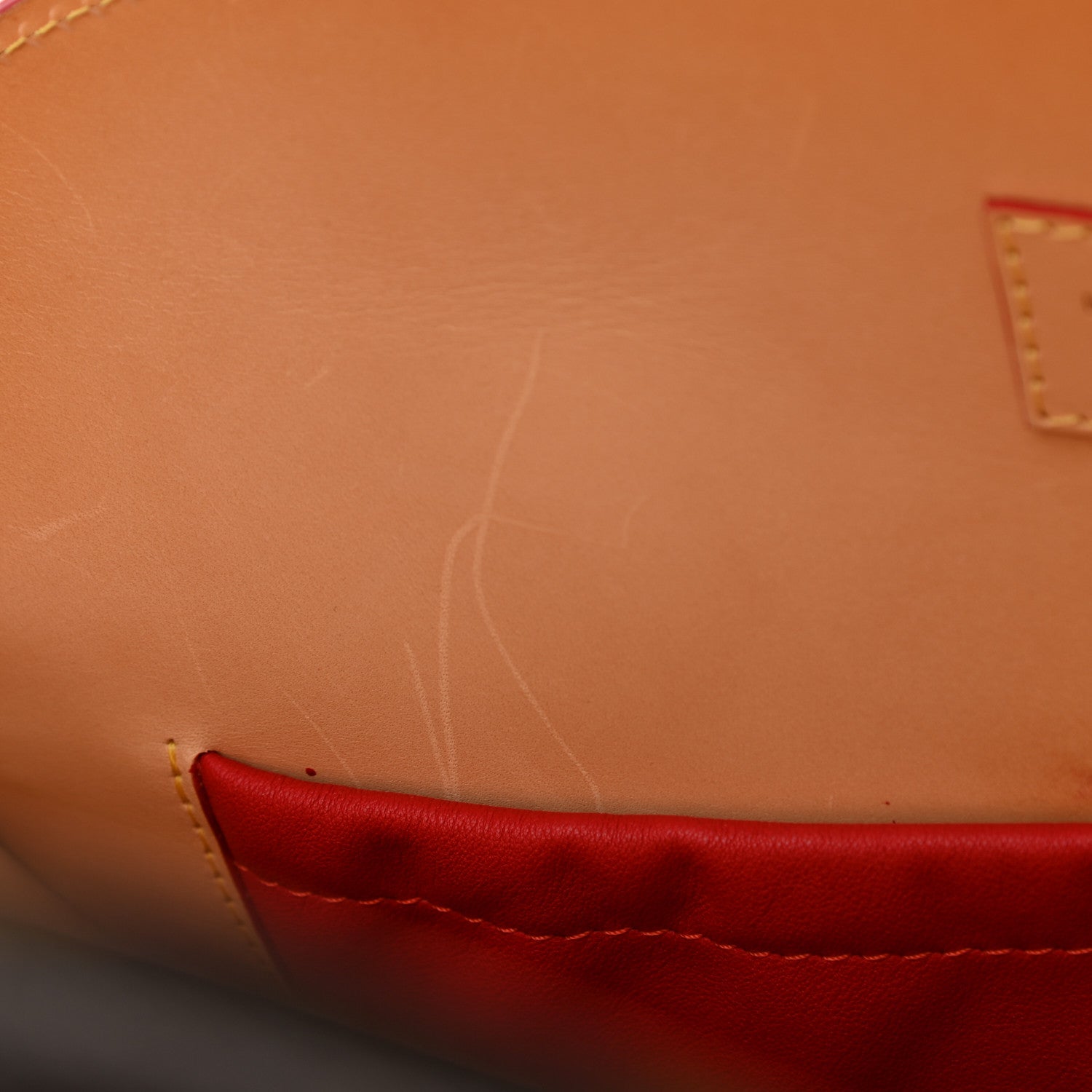 Louis Vuitton Monogram Calf Hair Spikes Iconoclasts Christian Louboutin Tote Red 8 of 15