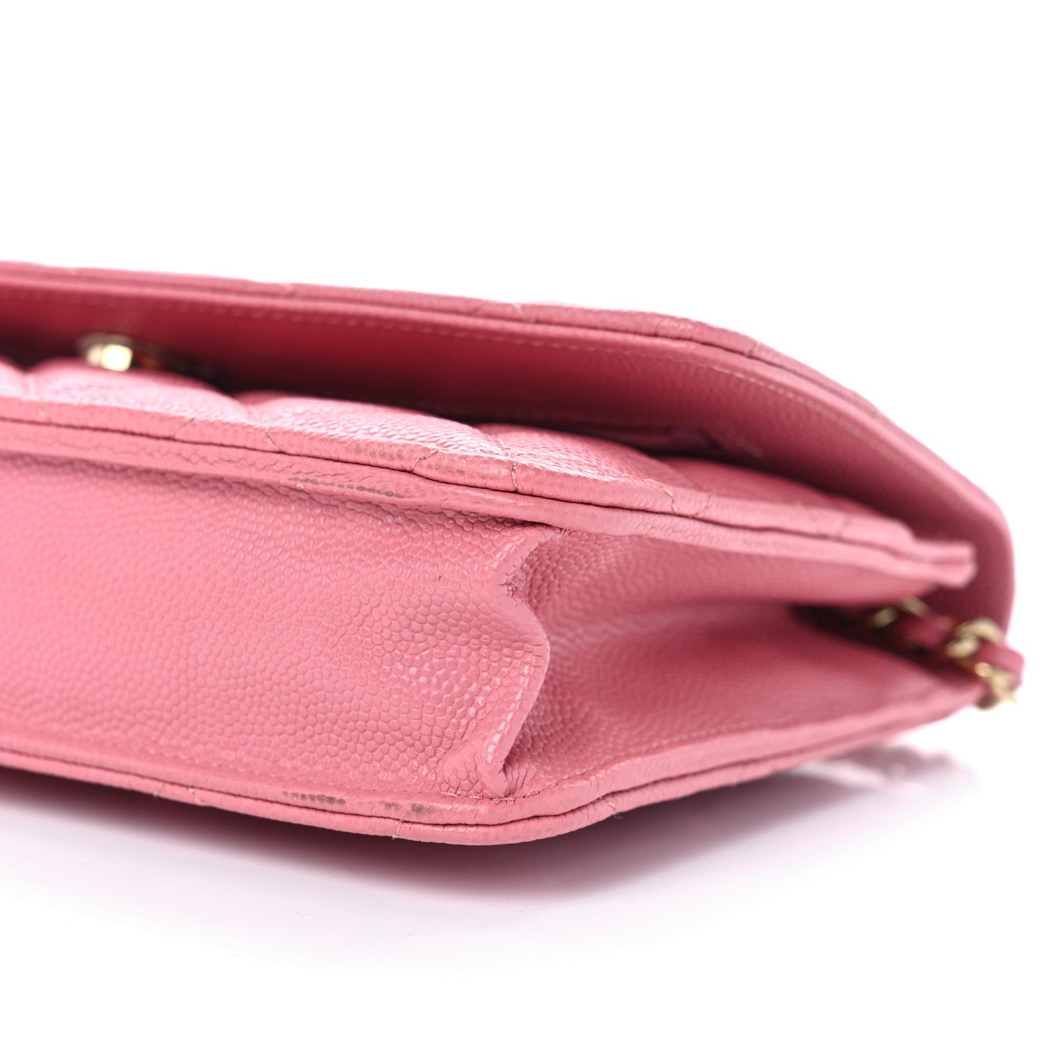 Chanel Caviar Quilted Wallet on Chain WOC Pink 11 of 11