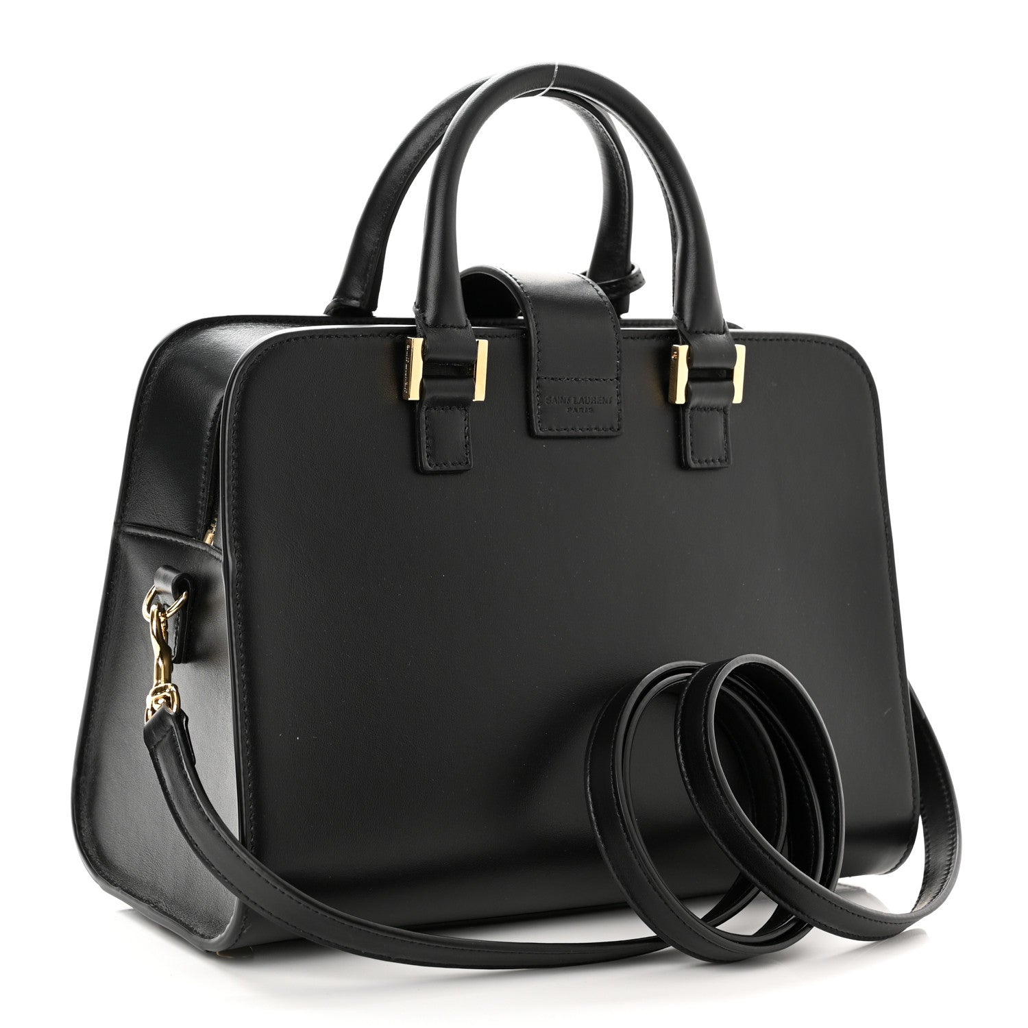 Saint Laurent Calfskin Monogram Baby Cabas Black 2 of 8