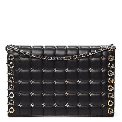 Chanel Lambskin Square Quilted CC Flap Black 1 of 9