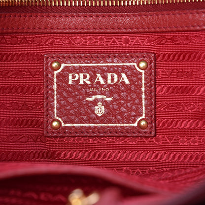 Prada Vitello Daino Tote Rosso 6 of 19