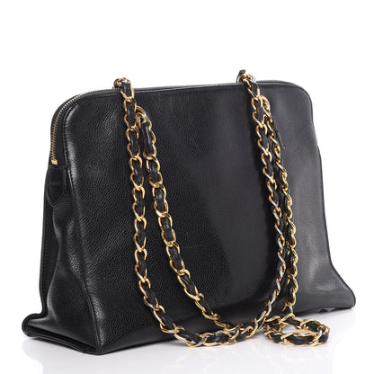 Chanel Caviar Flap Shoulder Bag Black 3 of 7