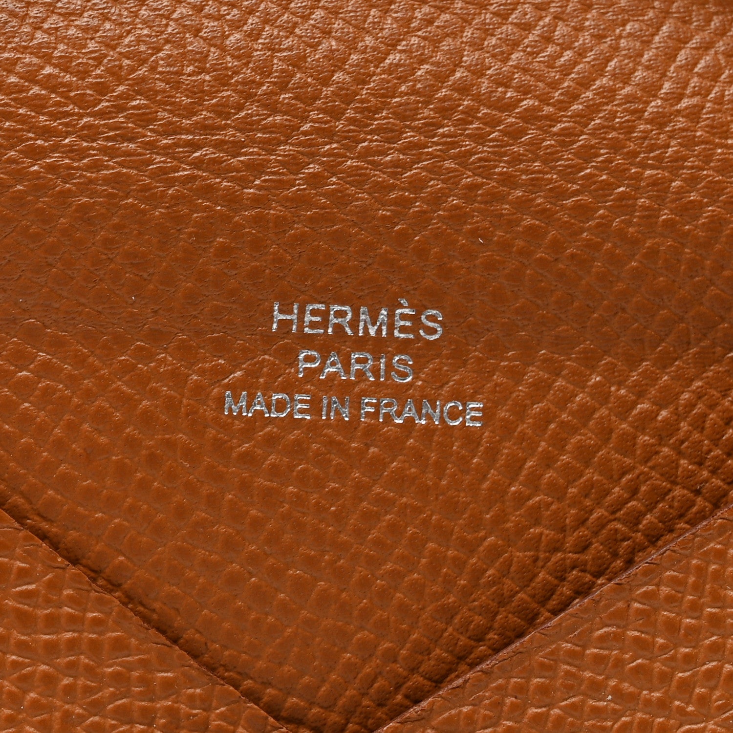 Hermes Epsom Calvi Card Case Gold 6 of 7