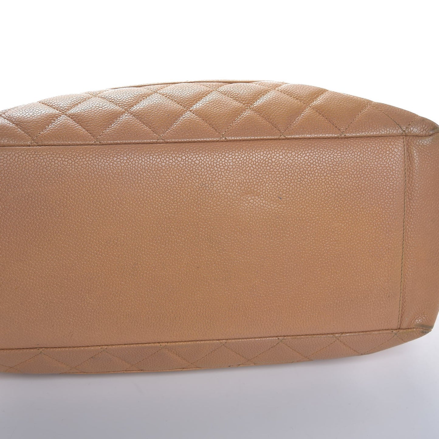 Caviar Quilted Grand Shopping Tote GST Beige