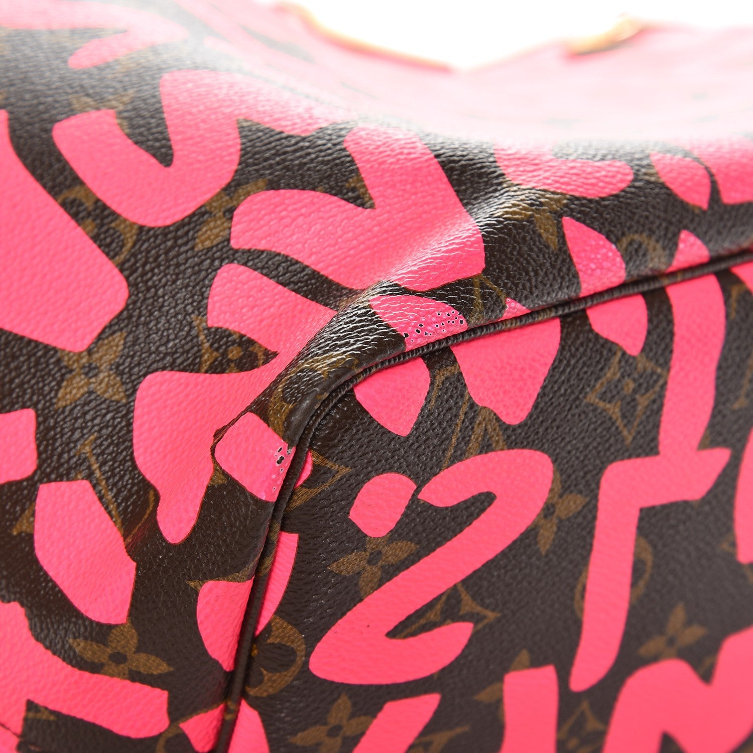 Louis Vuitton Monogram Graffiti Neverfull GM Fuchsia 12 of 13