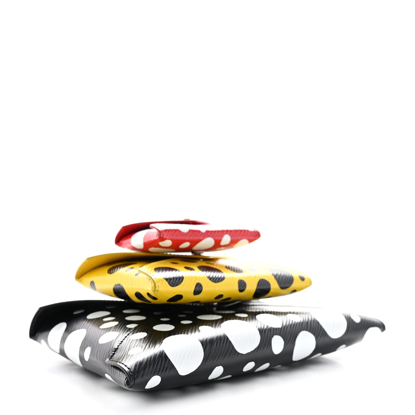 LV X YK Epi Kirigami Pochette Set Black Red Yellow