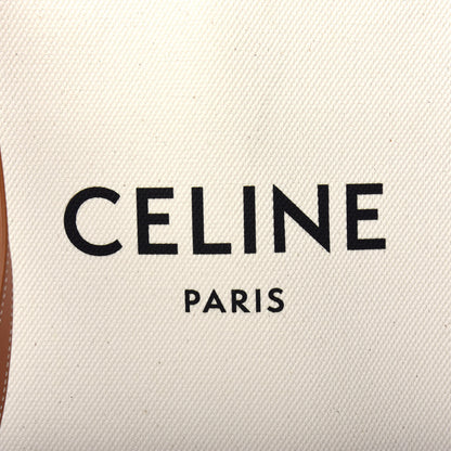 Celine Canvas Calfskin Small Vertical Cabas Natural Tan 10 of 10