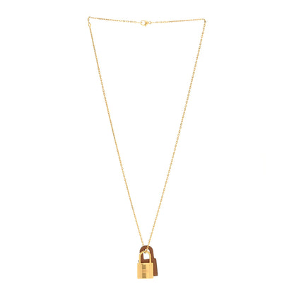 Hermes Swift Small O'Kelly Pendant Necklace Gold 3 of 7