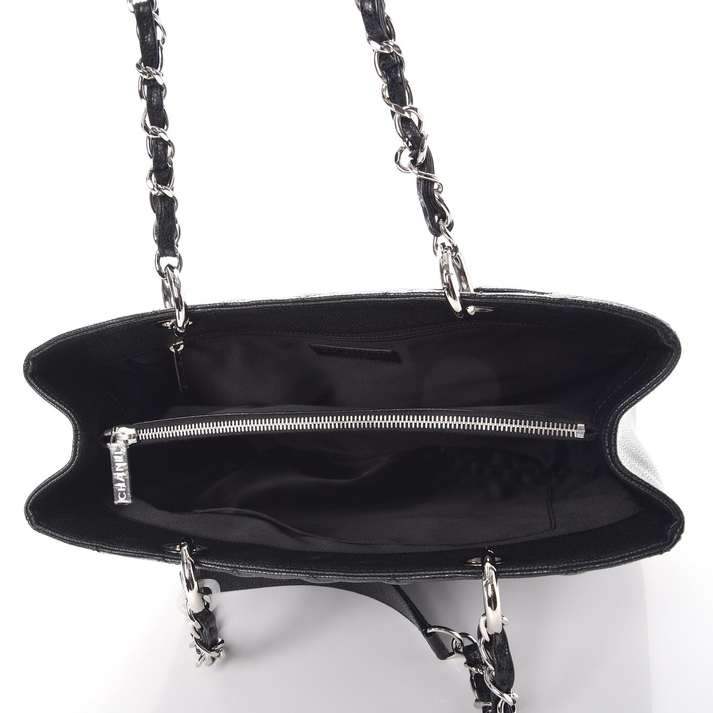 Caviar Quilted Grand Shopping Tote GST Black