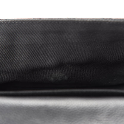 Chanel Grained Calfskin Quilted 2.55 Reissue Flap Belt Bag Clutch Black 10 of 13
