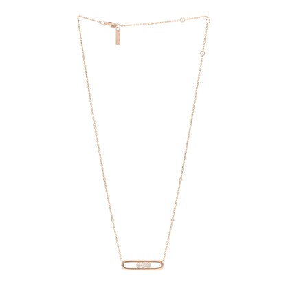 Messika 18K Rose Gold Diamond Move Pendant Necklace 3 of 4