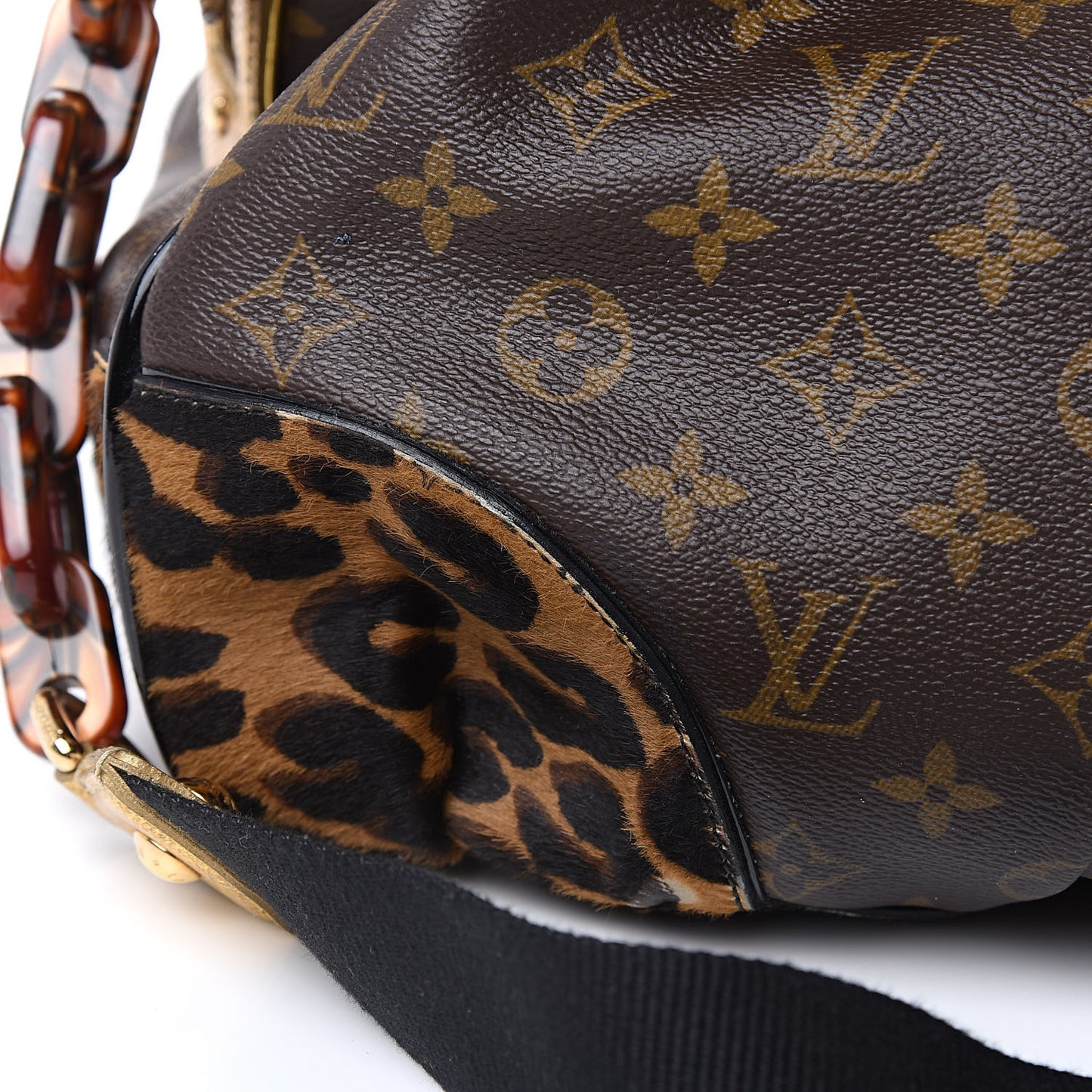 Monogram Leopard Stephen Bag